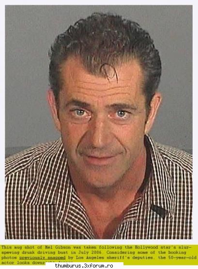 mr gibson ? oh my ... ! mug shots !