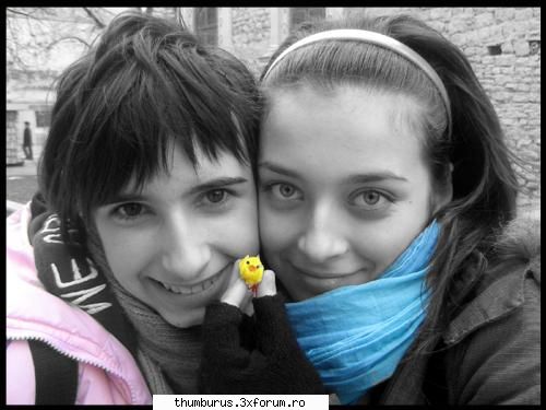 poze cu noi(partea a treia) - adina, ``the stupid little yellow pui``pui, me - Oamenii nostri